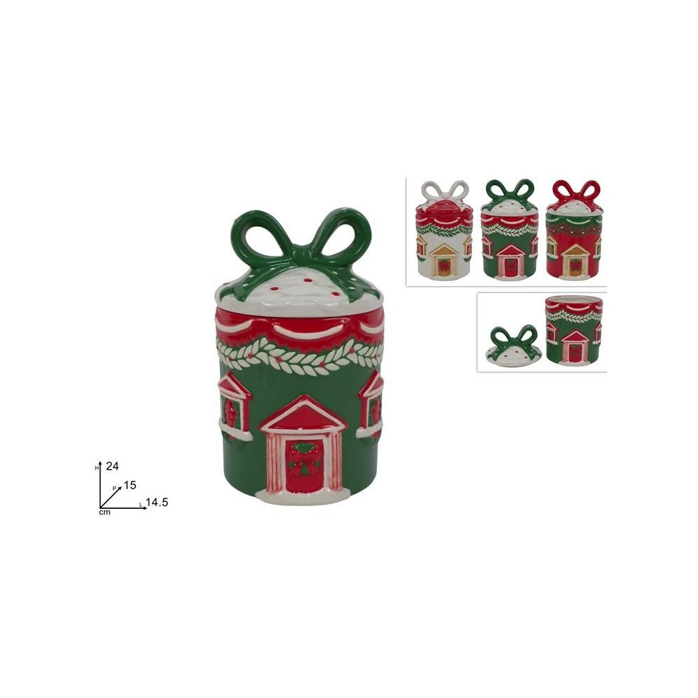 BARATTOLO 24CM CERAMICA CASA NATALIZIA
